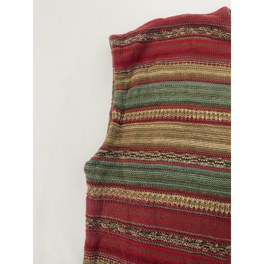 Lauren Ralph Lauren Linen Blend Striped Sleeveless Pullover Sweater Womens 2X - Picture 5 of 9